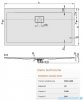 Sanplast Space Line brodzik prostokątny 120x90x3cm+syfon 615-110-0110-01-000